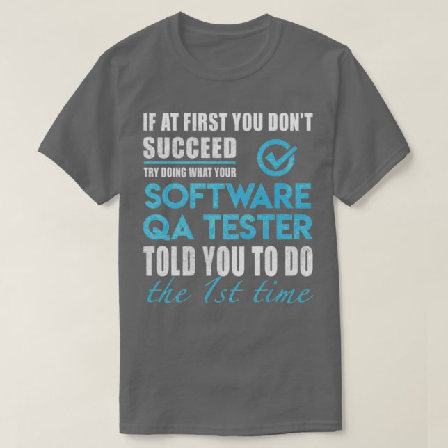 Camiseta teste qa de software (Frente do Design)