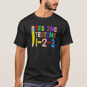 Camiseta Teste Teste 1 2 3 Ensino Fundamental Fofinho Ensin