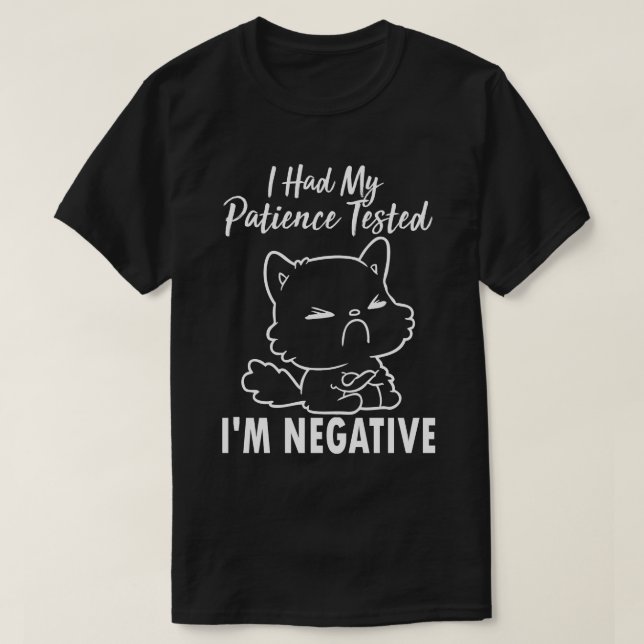 Camiseta Testei meu paciente, sou um gato estranho e engraç (Frente do Design)