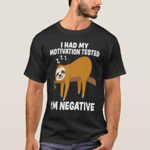 Camiseta Testei minha motivação, sou um Vin Negativo