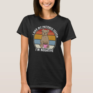 Camiseta Testei minha paciência, sou um Cachorro Engraçado 