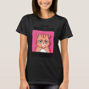 Camiseta Testei minha paciência, sou um gato negativo