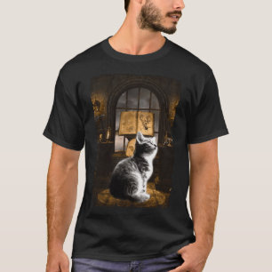 Camiseta Testemunha de Gato Aestésico Gatinho de Bruxa Arte