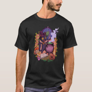 Camiseta Testemunha no caldeirão apoia o gato bruxa