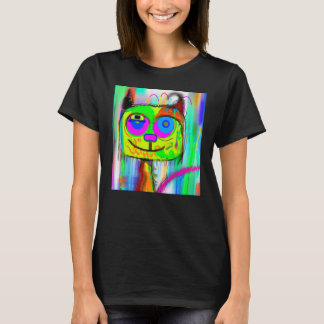 Camiseta Testemunho miou gatinho humorístico retrato fofo g