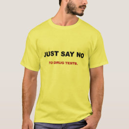 Camiseta testes de apenas dizer não para drogas