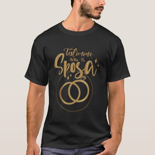 Camiseta Testimone Della Sposa Addio Al Nubilato Donna Spos (Frente)