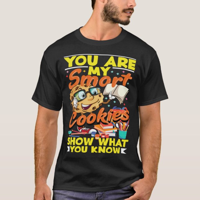 Camiseta Testing Day Show What You Know Smart Cookies Test  (Frente)