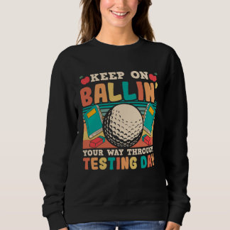 Camiseta Testing Day Teacher Golfing Ballin Golf Test Day T