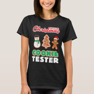 Camiseta Testor de Biscoito de Natal T Xmas Cute Toddl