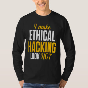 Camiseta Testor de Caneta de ti para cibersegurança do hack