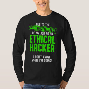 Camiseta Testor de Caneta de ti para cibersegurança do hack