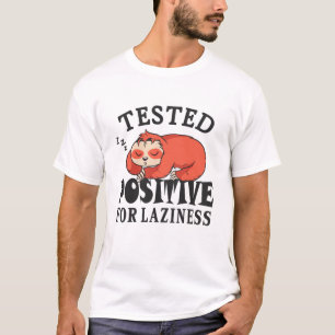Camiseta Testou positivo para preguiça Preguiça