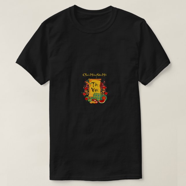 Camiseta Tet Tiger Chuc Mung, vietnamita lunar vietnamita d (Frente do Design)