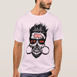 Camiseta tete de mort state beard hipster barbu barbe moust