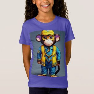 Camiseta Teto aniversário de 3 anos de Macaco Cheio - Boné