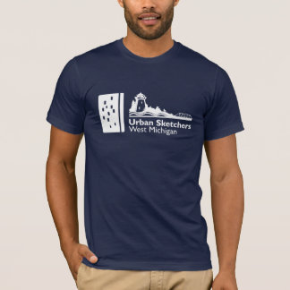 Camiseta Teto Azul Mens Básico
