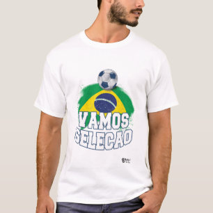 Camiseta Teto Branco Fan do seleção de futebol brasileiro