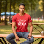 Camiseta Teto da Reunião Familiar Personalizada Moderna Rus<br><div class="desc">Crie uma camiseta personalizada da Associação Familiar para bebês, crianças e adultos. Personalize-o com o nome da sua família, o ano, o local ou qualquer outro texto personalizado. Clique no botão Personalizar para alterar fontes e cores, adicionar seu próprio texto e fotos. Selecione em todos os nossos estilos de roupa...</div>