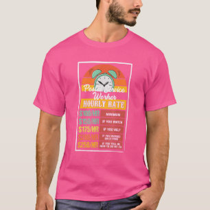 Camiseta Teto da Tarifa Horária do Trabalhador do Serviço P