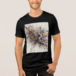 Camiseta Teto de Abstrato de Quebra de Energia - Lata de Ti