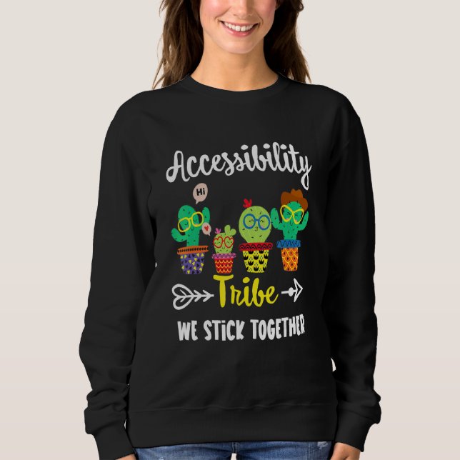 Camiseta Teto de Acessibilidade da Tribo de Acessibilidade  (Frente)
