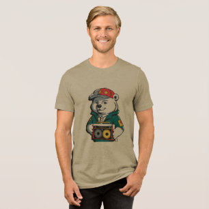 Camiseta Teto de Animação Animal de Hip Hop