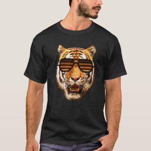 Camiseta Teto De Aniversário De Tigre Muito Legal Para Meni