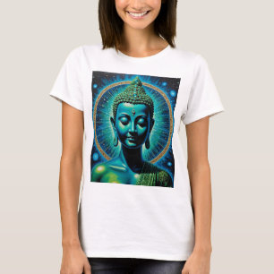 Camiseta Teto de Arte Espiritual Celestial Buda Cósmica