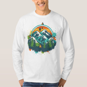 Camiseta Teto de Aventura de Compass Retro para Amantes da 