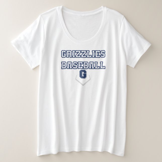 Camiseta Teto de basebol Grizzlies (Frente do Design)