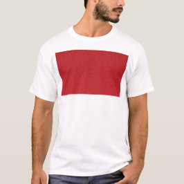 Camiseta Teto de Bloco do Tórax Vermelho - Personalizável
