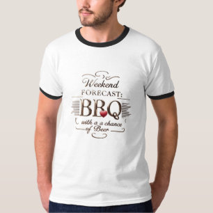Camiseta Teto de CHURRASCO e Cerveja de Fim de Semana Fun