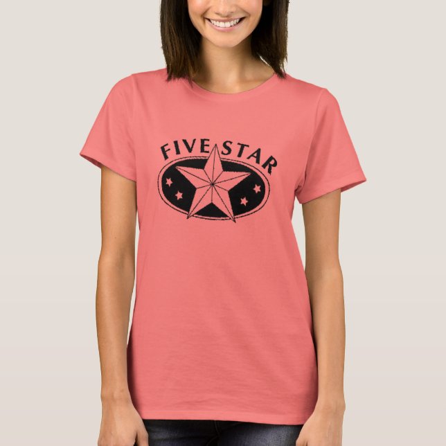 Camiseta Teto de cinco estrelas (Frente)