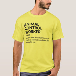 Camiseta Teto de Definição de Trabalho do Agente de Control