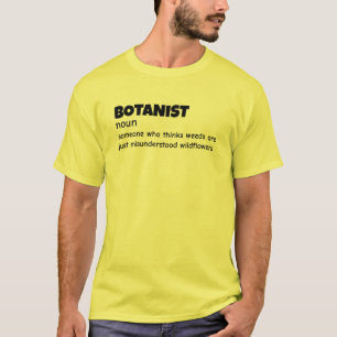 Camiseta Teto de Definição Funny do Pesquisador de Plantas