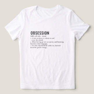 Camiseta Teto de Definição Gótica Literária Obsessão