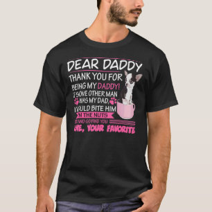 Camiseta Teto De Dia de os pais De Cão Para Chihuahua