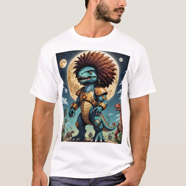 Camiseta Teto de Ficha Científica Fantástica Futurística de (Frente)