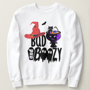 Camiseta Teto de Figurino de Halloween, Bruxa Má e Gato Pre