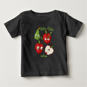 Camiseta Teto de Fruta de Bebê Personalizado