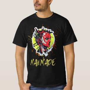 Camiseta Teto de Gráfico de Arte Digital Fabricada
