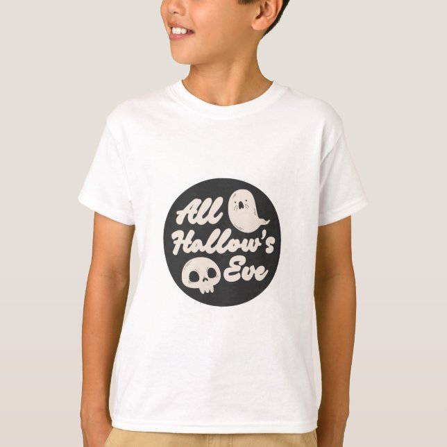Camiseta Teto de Halloween Assombrado (Frente)