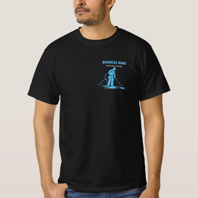 Camiseta Teto de lavagem de energia por pressão profissiona (Frente)