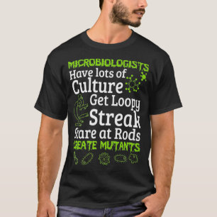 Camiseta Teto de Microbiologia Microbióloga 