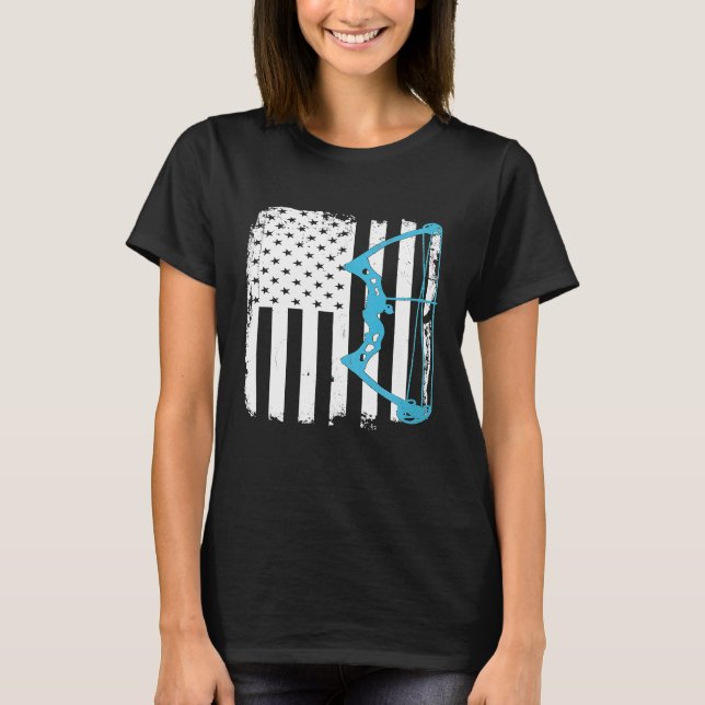 Camiseta Teto de Orgulho de Caçador de Bowhunter, Arco Comp (Frente)