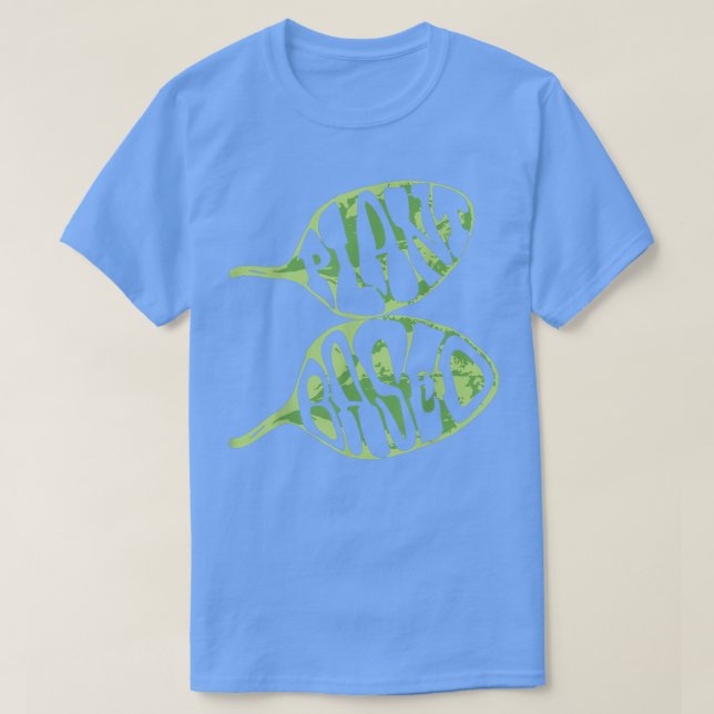 Camiseta Teto de presente vegetariano com base em plantas (Frente do Design)