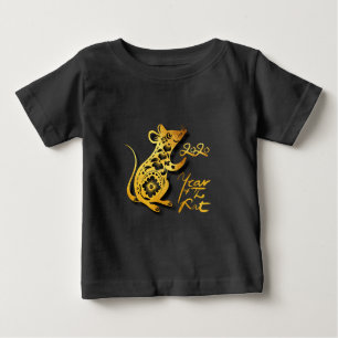 Camiseta Teto De Rato De Ano Novo Chinês Cortado Em Papel