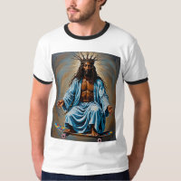 Teto de Roupa do Skateboard Jesus Crowed King