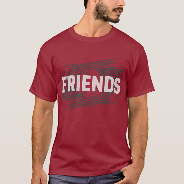 Camiseta Teto de Tipografia de Amigos Negros (Frente)